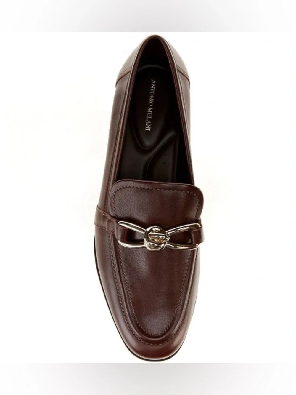 NWT Antonio Melani Cain Leather Loafers Sz 9,5 Ground Coffee (no original box)